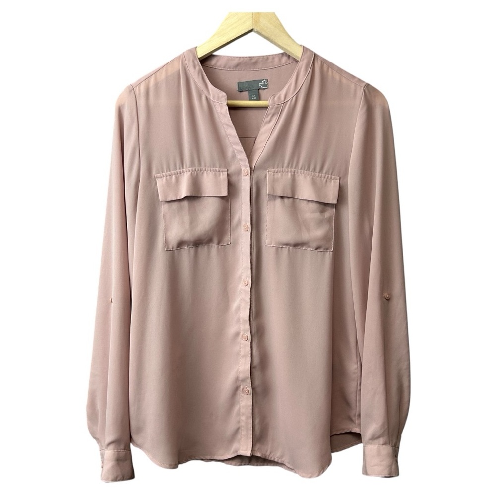 Sears Long Sleeve Button Down Size Small